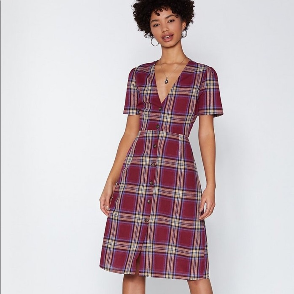 US Size 6 Nasty Gal Midi Dress